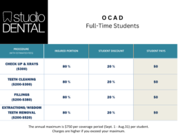 Studio Dental Student Discount Network OCAD Full Time Students
